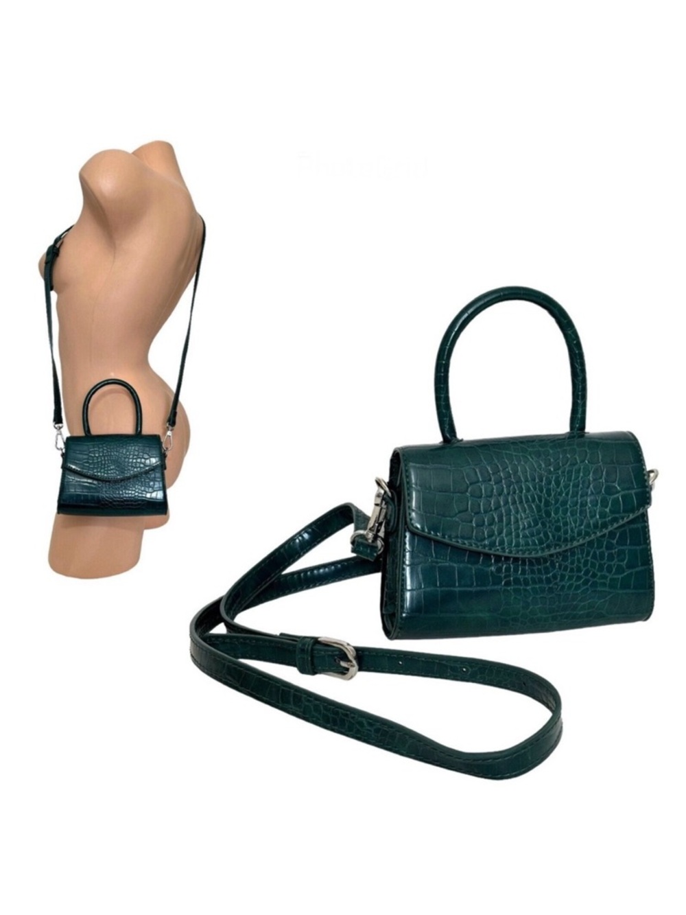 Urban Outfitters Lilly Lily‎ Green Mini Micro Crossbody Handbag Handle Bag